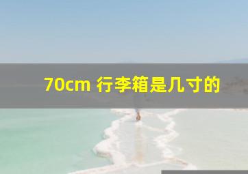 70cm 行李箱是几寸的